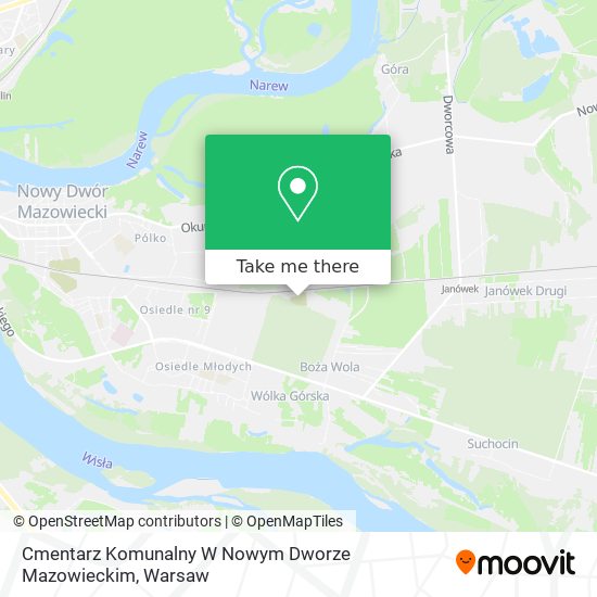 Cmentarz Komunalny W Nowym Dworze Mazowieckim map