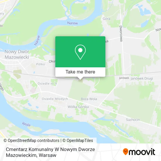 Cmentarz Komunalny W Nowym Dworze Mazowieckim map