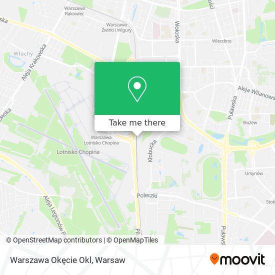 Warszawa Okęcie Okl map