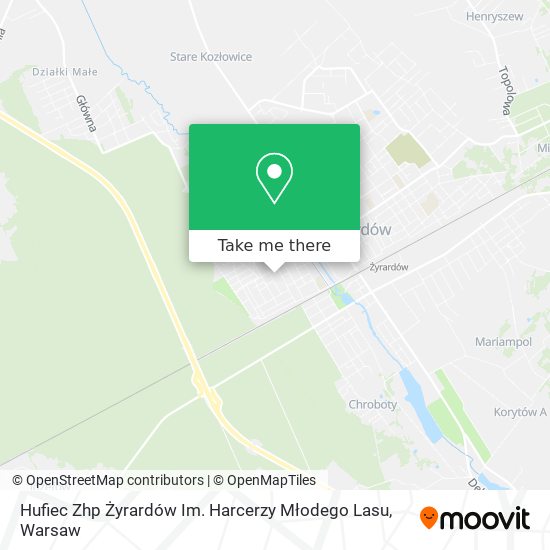 Hufiec Zhp Żyrardów Im. Harcerzy Młodego Lasu map