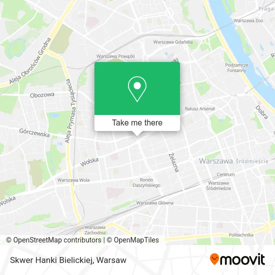 Skwer Hanki Bielickiej map