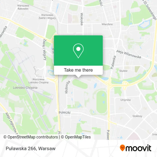 Puławska 266 map