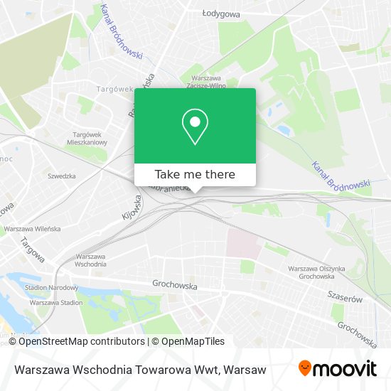 Карта Warszawa Wschodnia Towarowa Wwt