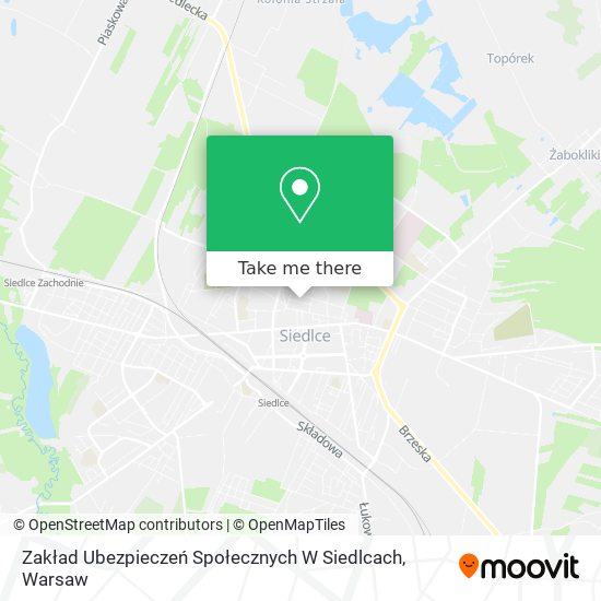 Zakład Ubezpieczeń Społecznych W Siedlcach map