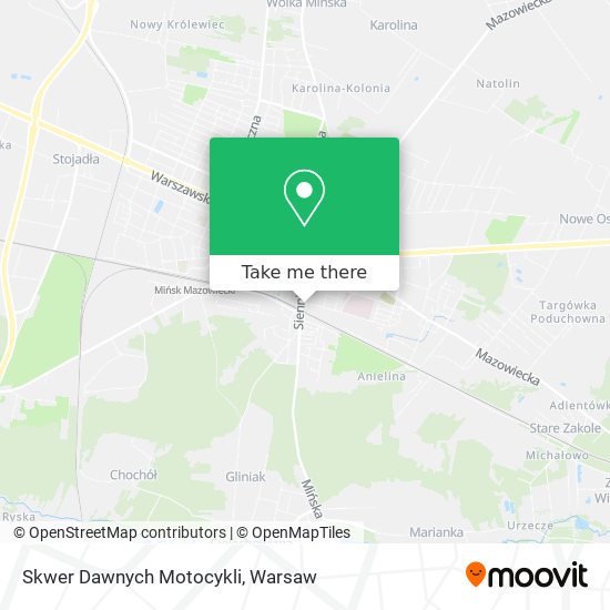 Skwer Dawnych Motocykli map