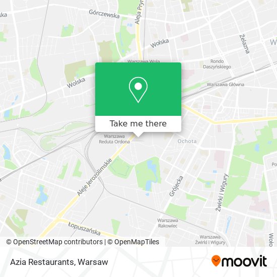 Azia Restaurants map