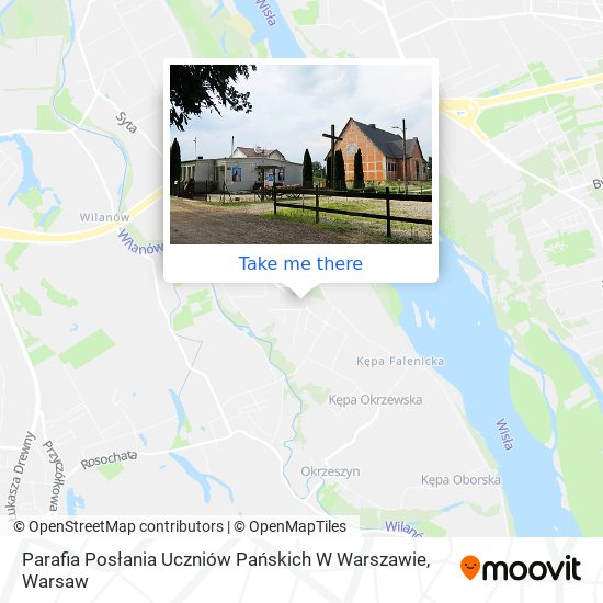 Parafia Posłania Uczniów Pańskich W Warszawie map