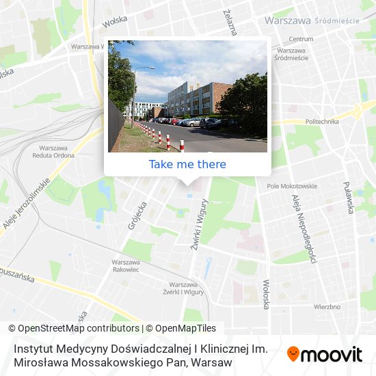 Instytut Medycyny Doświadczalnej I Klinicznej Im. Mirosława Mossakowskiego Pan map