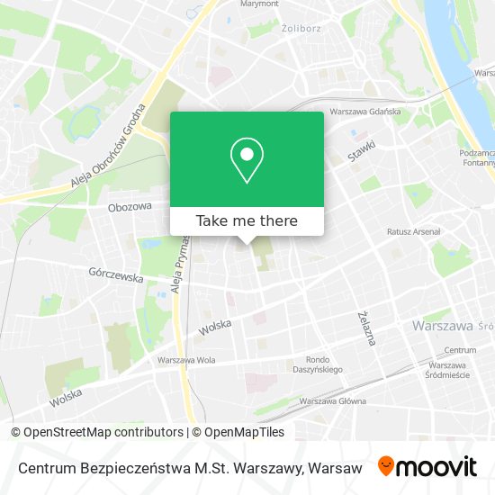 Centrum Bezpieczeństwa M.St. Warszawy map