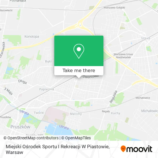 Карта Miejski Ośrodek Sportu I Rekreacji W Piastowie