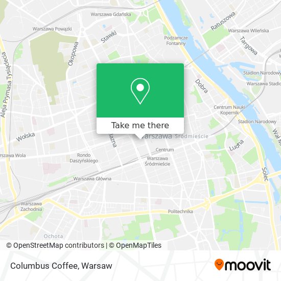 Columbus Coffee map