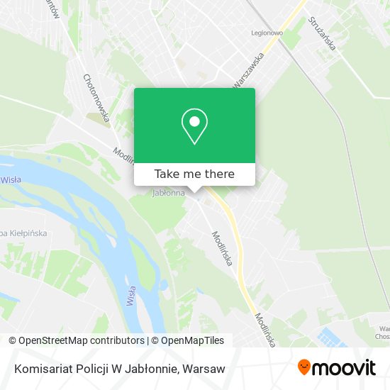 Komisariat Policji W Jabłonnie map