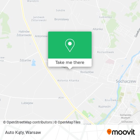 Auto Kąty map