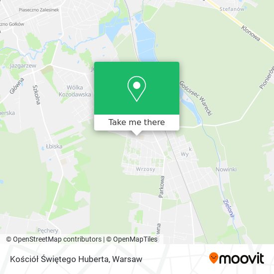 Kościół Świętego Huberta map