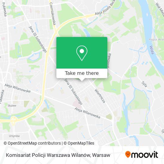 Komisariat Policji Warszawa Wilanów map