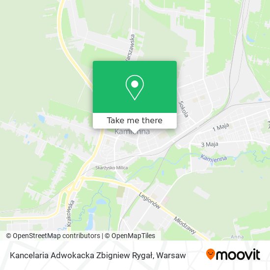 Kancelaria Adwokacka Zbigniew Rygał map