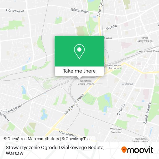 Stowarzyszenie Ogrodu Działkowego Reduta map