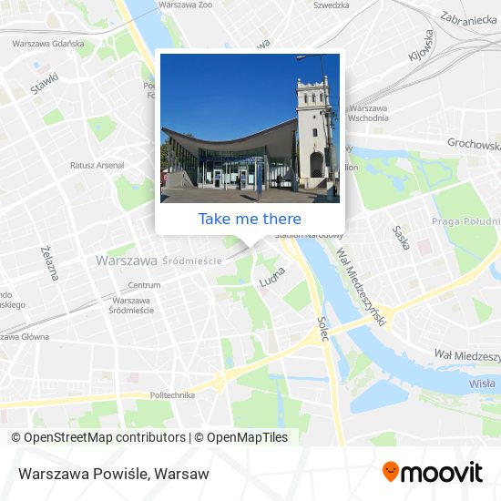 Warszawa Powiśle map