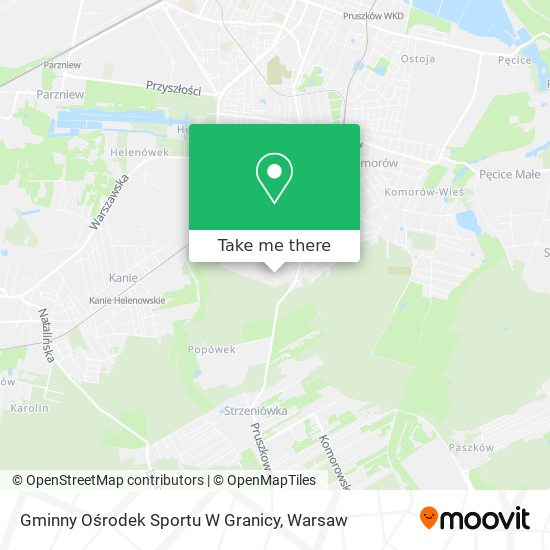 Gminny Ośrodek Sportu W Granicy map