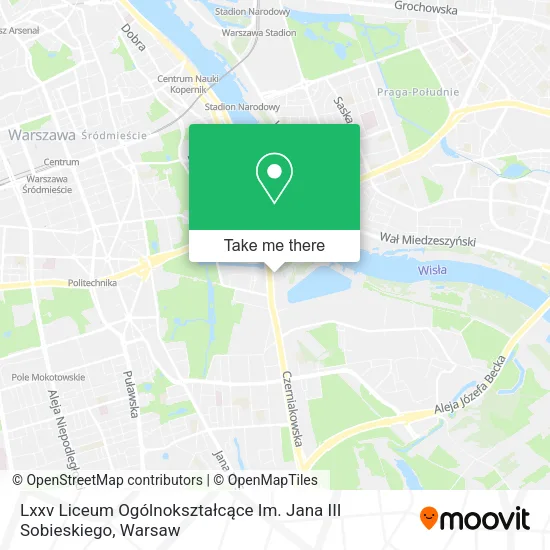 Lxxv Liceum Ogólnokształcące Im. Jana III Sobieskiego map