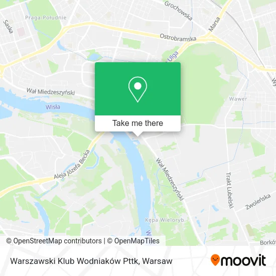 Warszawski Klub Wodniaków Pttk map