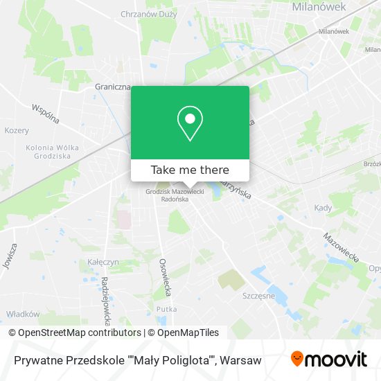 Prywatne Przedskole ""Mały Poliglota"" map