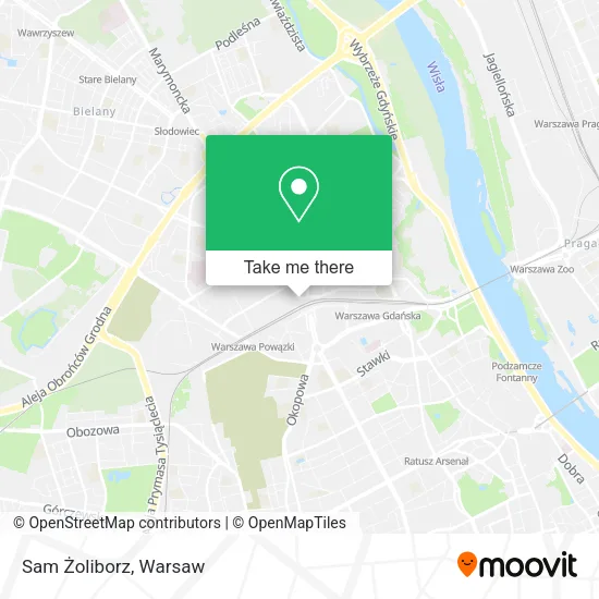 Sam Żoliborz map