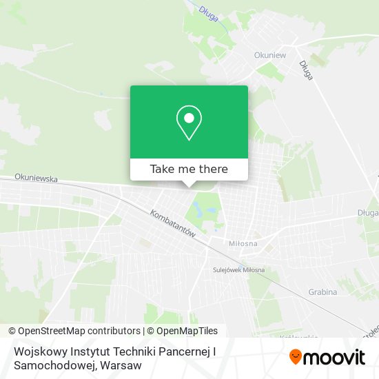 Wojskowy Instytut Techniki Pancernej I Samochodowej map