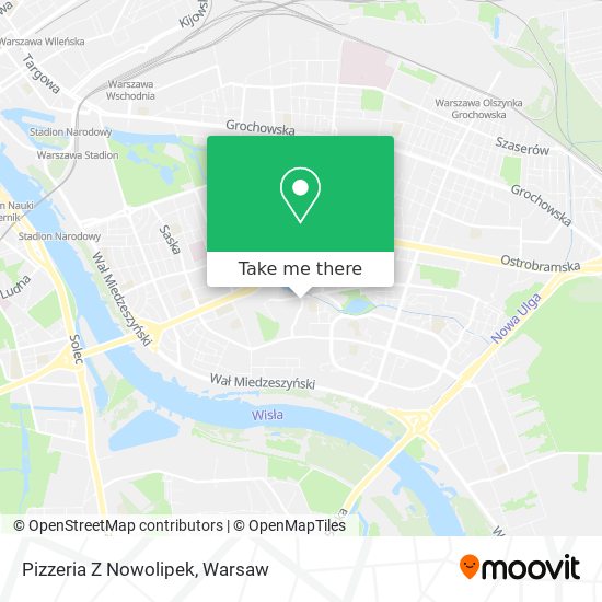 Pizzeria Z Nowolipek map