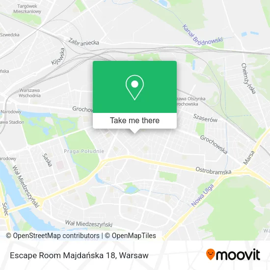 Escape Room Majdańska 18 map