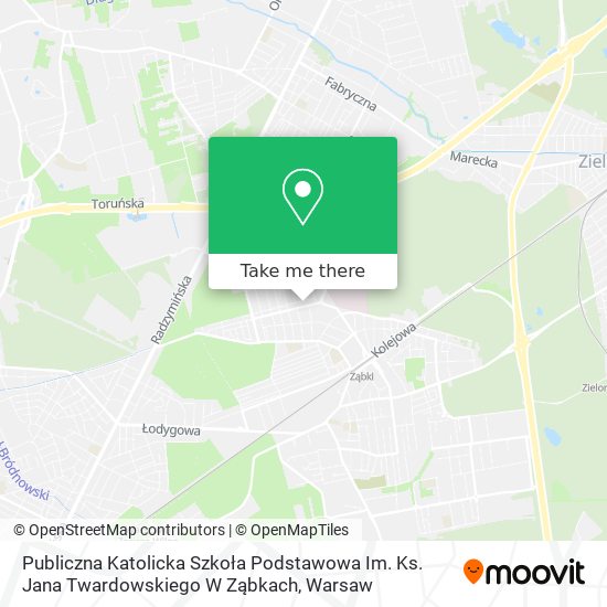 Publiczna Katolicka Szkoła Podstawowa Im. Ks. Jana Twardowskiego W Ząbkach map