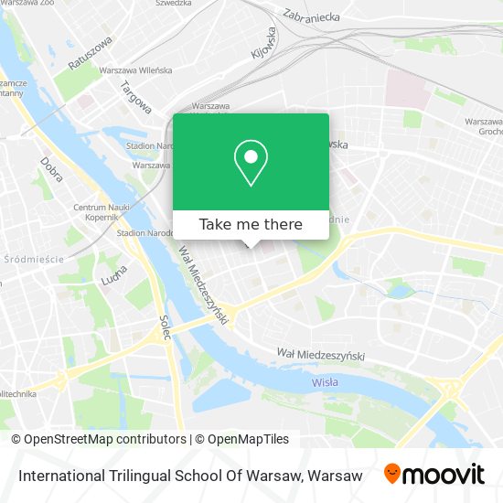 International Trilingual School Of Warsaw map