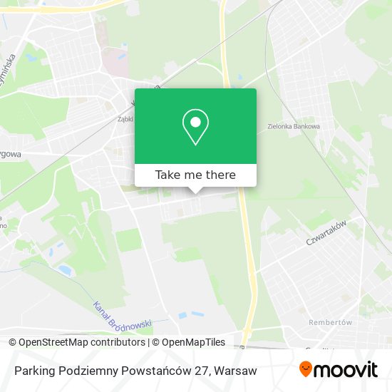 Карта Parking Podziemny Powstańców 27