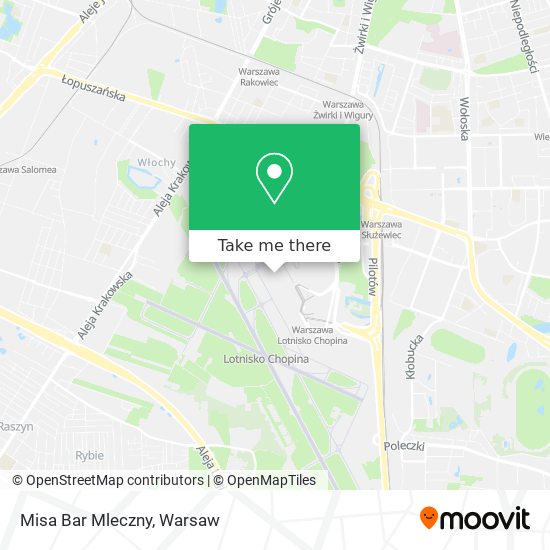 Misa Bar Mleczny map