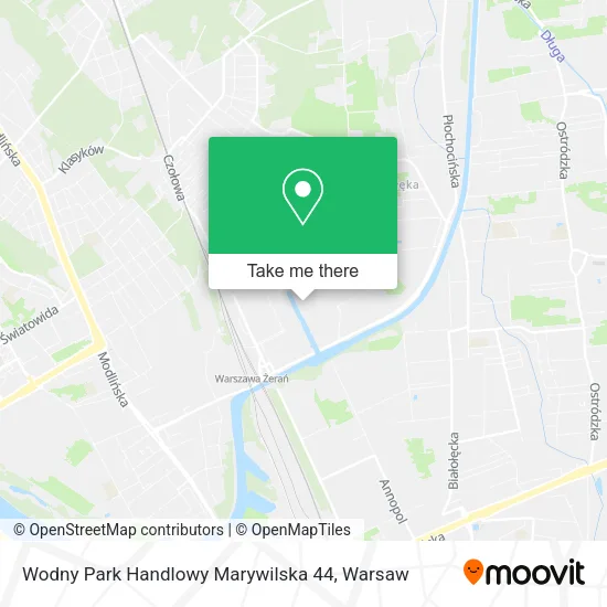Wodny Park Handlowy Marywilska 44 map