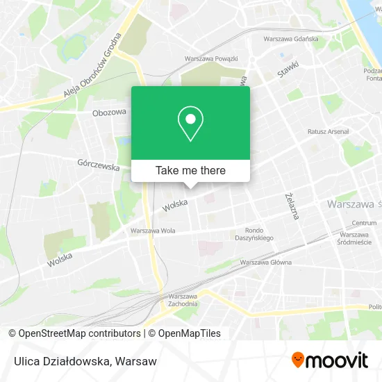 Ulica Działdowska map