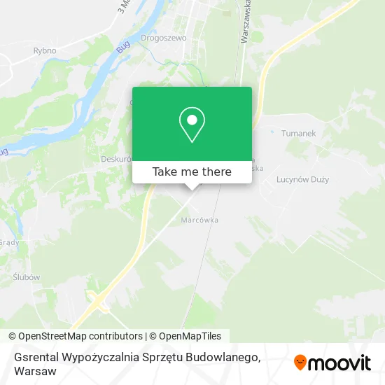Gsrental Wypożyczalnia Sprzętu Budowlanego map