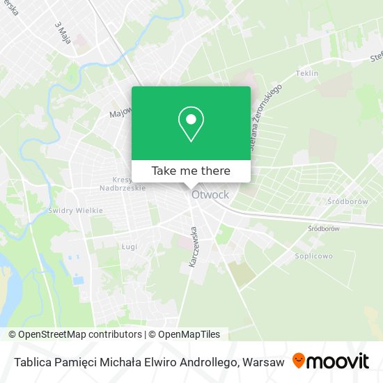 Tablica Pamięci Michała Elwiro Androllego map