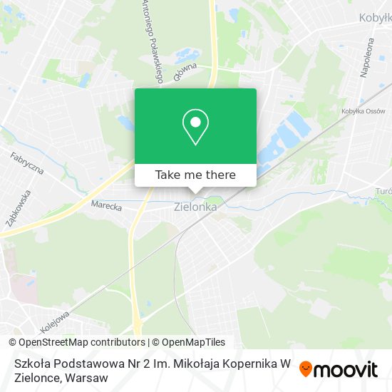 Szkoła Podstawowa Nr 2 Im. Mikołaja Kopernika W Zielonce map