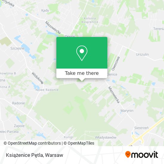 Książenice Pętla map