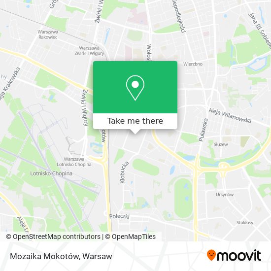 Mozaika Mokotów map