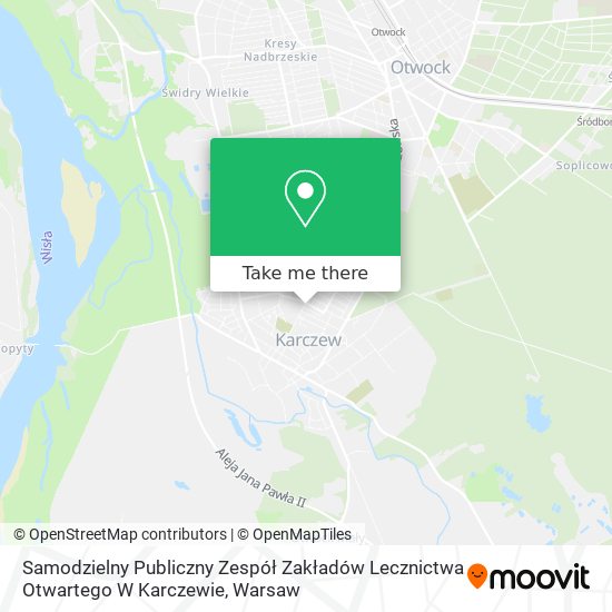 Карта Samodzielny Publiczny Zespół Zakładów Lecznictwa Otwartego W Karczewie