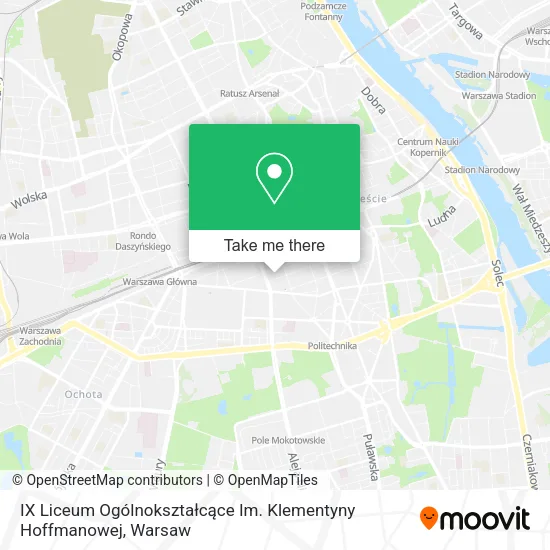 Карта IX Liceum Ogólnokształcące Im. Klementyny Hoffmanowej