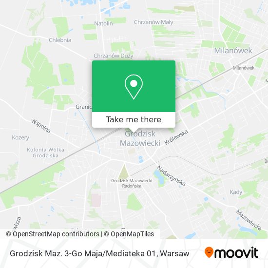 Grodzisk Maz. 3-Go Maja / Mediateka 01 map