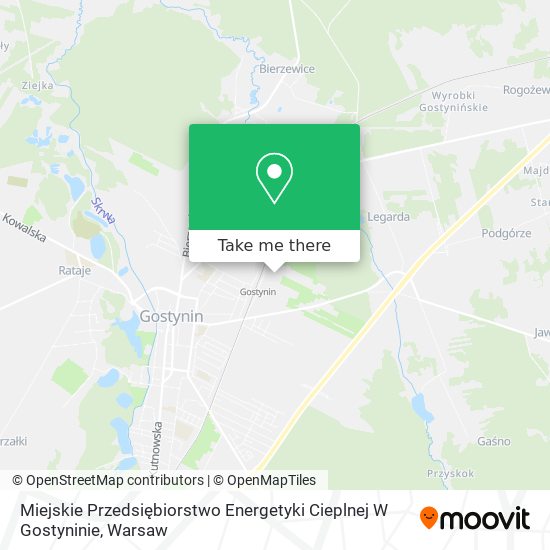 Miejskie Przedsiębiorstwo Energetyki Cieplnej W Gostyninie map