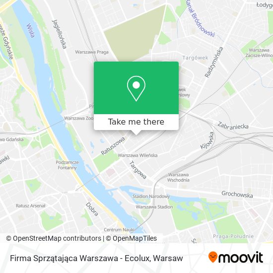 Карта Firma Sprzątająca Warszawa - Ecolux