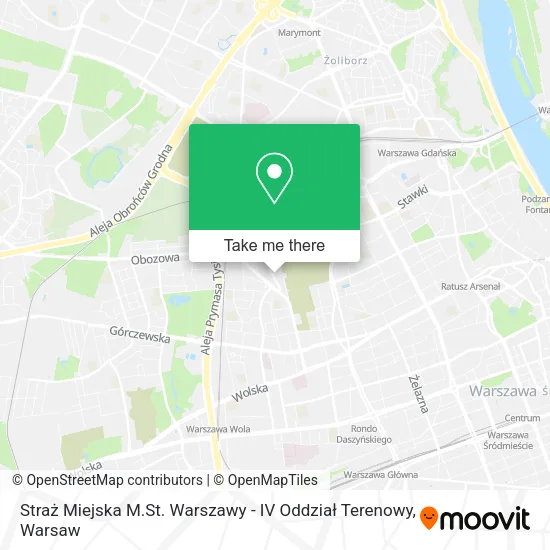 Straż Miejska M.St. Warszawy - IV Oddział Terenowy map