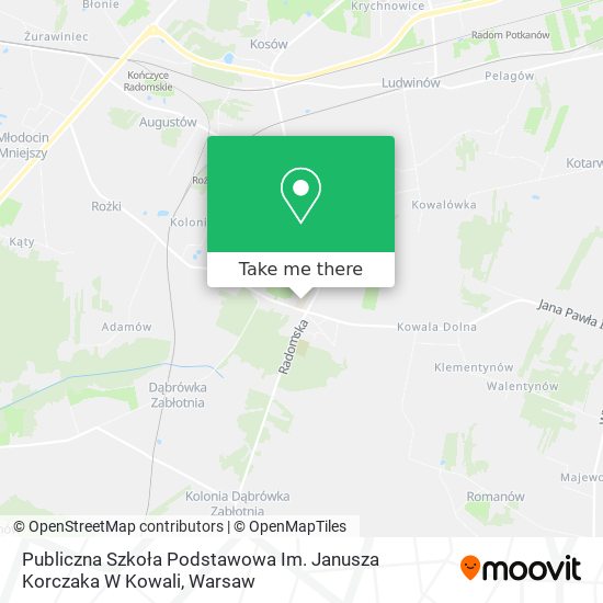 Publiczna Szkoła Podstawowa Im. Janusza Korczaka W Kowali map