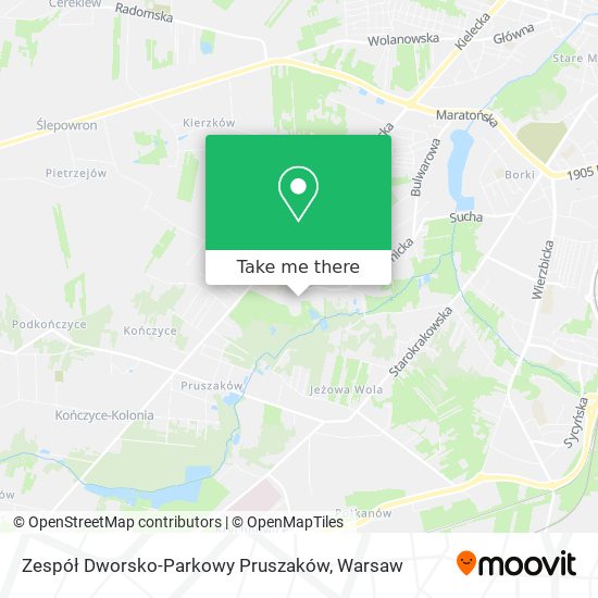 Zespół Dworsko-Parkowy Pruszaków map