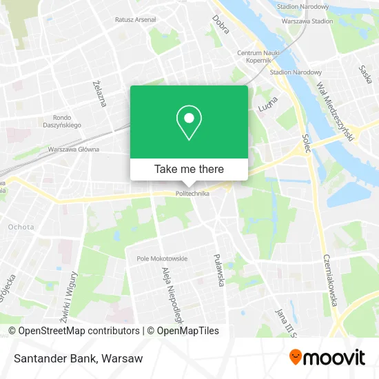 Santander Bank map